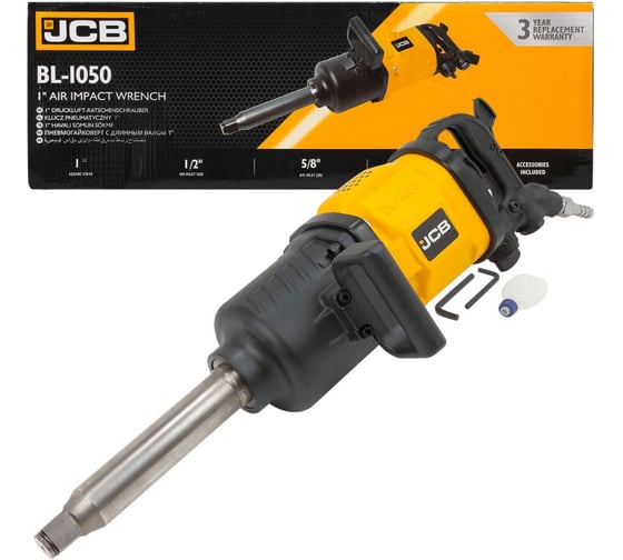 Пневмогайковерт JCB с длинным валом 1" JCB-BL-1050(58326) 1