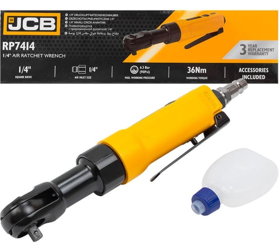 Пневмотрещотка JCB 1/4" JCB-RP7414(58337)