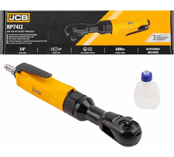 Пневмотрещотка JCB 3/8" JCB-RP7412(58336)