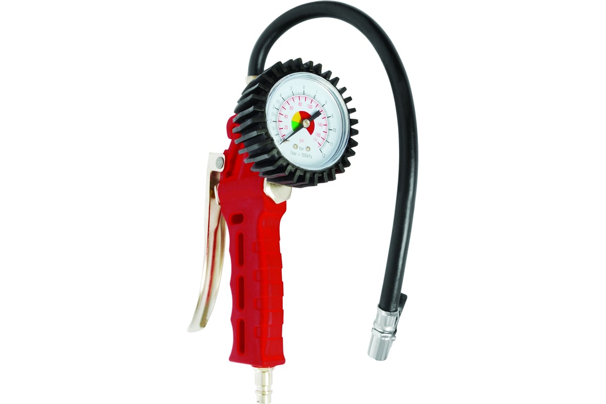 Пневматический пистолет для подкачки колес с манометром INTERTOOL 63 мм ...