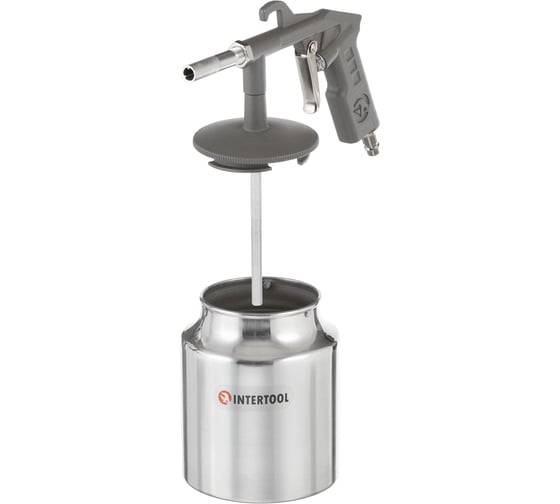 Пескоструйный пневматический пистолет с бачком INTERTOOL PT-0705