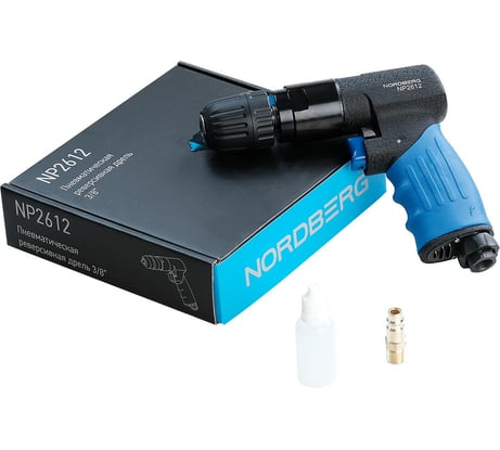 Реверсивная пневмодрель NORDBERG сверла до 10 мм NP2612