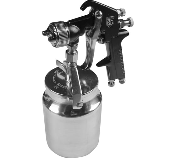 Пневматический краскопульт Berger BG БЛАУ HP 1.7 мм, нижний бачок BG1362
