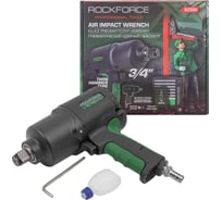 Пневмогайковерт ударный Rockforce Twin Hammer с реверсом и регулировкой усилия в облегченном корпусе 3/4(1800Hм, 7000 об/мин,6.3bar,269л/мин,вес 3кг) RF-82566(48142)