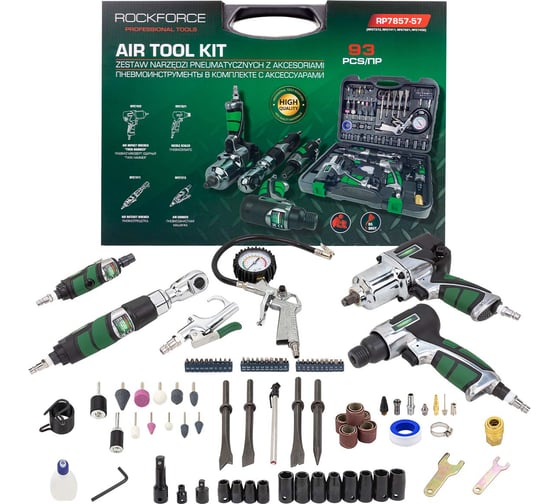 Набор инструментов с аксессуарами Rockforce 93 предмета RF-RP7857-57(50379)