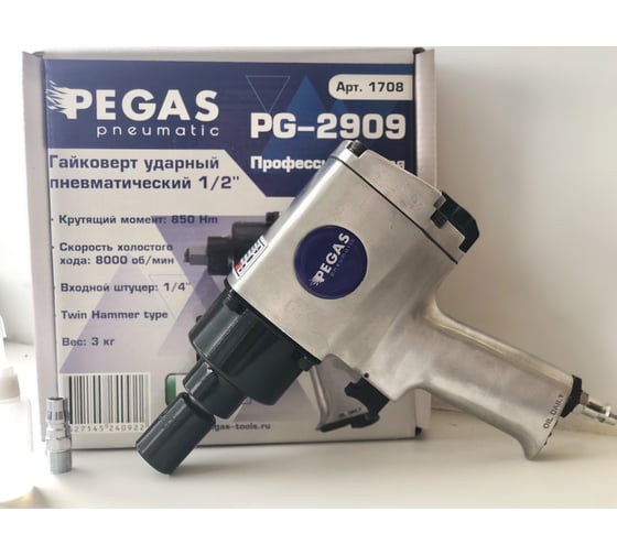 Ударный пневматический гайковерт Pegas pneumatic 1/2 PG-2909 1708