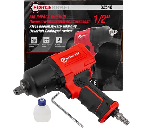 Ударный пневмогайковерт ForceKraft ''Twin Hammer''с реверсом FK-82548(48138)