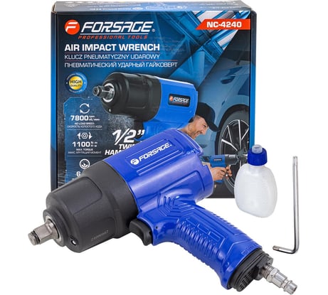 Гайковерт пневматический ударный Forsage 1/2 (1100Нм) F-NC-4240(61559)