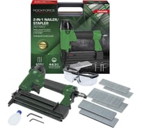 Степлер пневматический 2в1 Rockforce RF-CN55RS(61571)