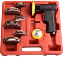 Пневмошлифмашина орбитальная BYEMAX в наборе 15000 об/мин, орбита 4 мм, Velcro 50 и 75 мм BM-63-6321K