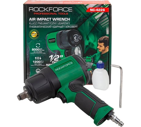 Гайковерт пневматический ударный Rockforce 1/2", 1200Нм RF-NC-4226(61572)