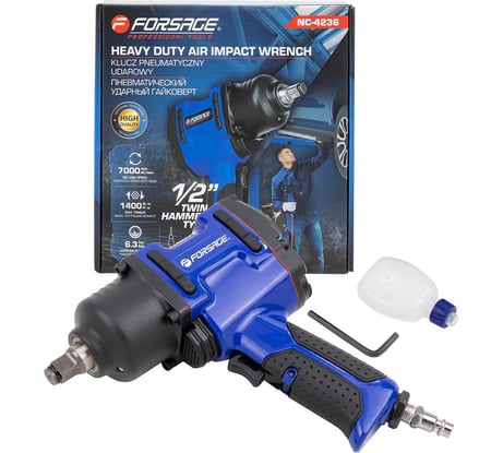 Гайковерт пневматический ударный Forsage 1/2 (1400Нм) F-NC-4236(61558)