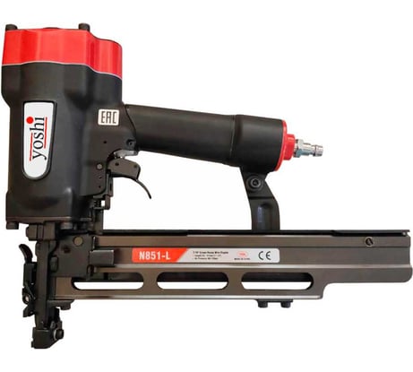 Скобозабивной пистолет пневматический Yoshi N851-L (тип L, длина скобы 19–50 мм) МБ000024658