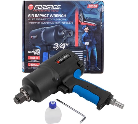 Ударный пневмогайковерт Forsage Twin Hammer F-82566(48141)