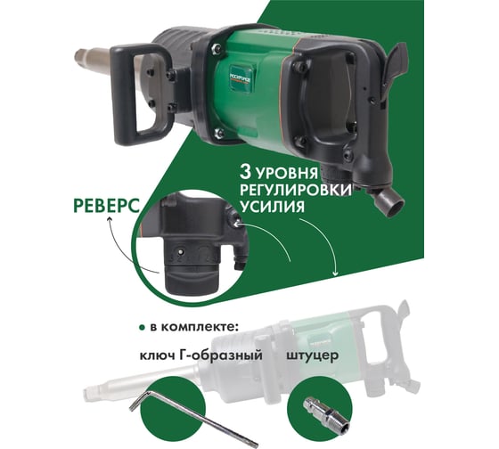 Пневмогайковерт ROCKFORCE RF-82586L(47968)