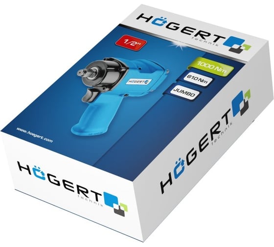 Пневматический ударный мини-гайковерт HOEGERT TECHNIK Jumbo HT4R621