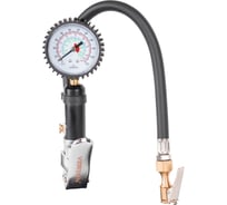 Пистолет для подкачки шин с манометром VERTON Air IG50 (давл-6-8 бар,расх.возд-150л/мин,ф манометра-50мм,ф штуцера-1/4,длина шланга-330мм) (40шт/кор) 01.21427.21437