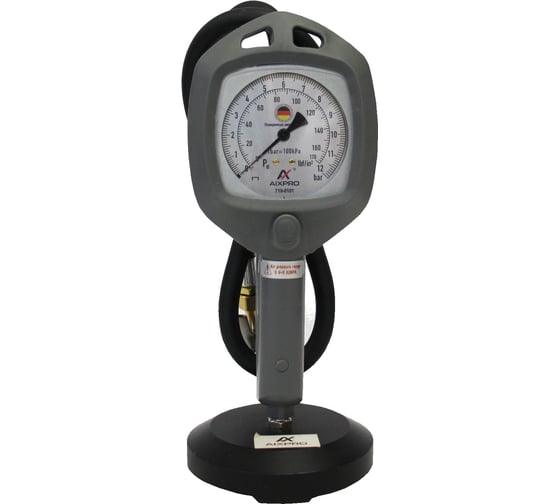 Пистолет подкачки шин AIXPRO с манометром 12 бар, профессиональный, усиленный, шланг 80 см, для шиномонтажа и гаража 719-0101 1