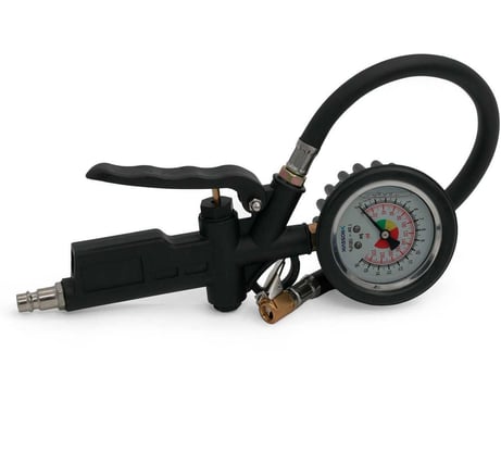 Пистолет накачки с механическим Rossvik гидрозаполненным манометром, 0-16 бар RIG-016G