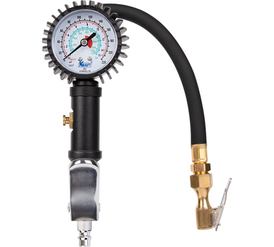 Пистолет для накачки шин KRAFT PRO с манометром, 15 АТМ KT 707081 1