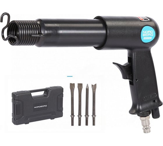 Пневмозубило NORDBERG 250мм с комплектом насадок в кейсе NP5094K 1