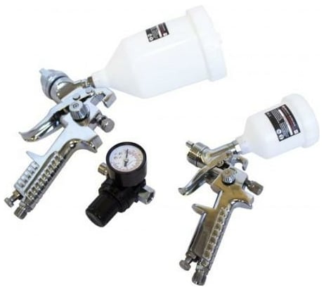 Набор краскораспылителей с регулятором давления Forcekraft 3 предмета FK-R8826 /H-2000, H-827-2V/(50327)