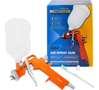 Краскораспылитель с верхним пластиковым бачком Partner (600мл, 1.5мм, 2 bar, 85-113 л/мин, присоед. резьба 1/4) PA-S-990-15G(28399)