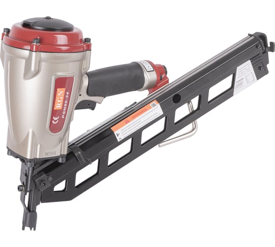 Нейлер реечный пневматический RGN для гвоздей 50-83мм, 34 градус PSN9034 1