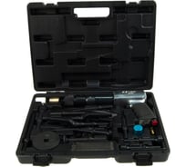 Пневмомолоток с набором зубил и насадок 19пр., (ход 10мм, 2100 ударов/мин, 6bar, NTP 1/4) в ке LIGE 314880