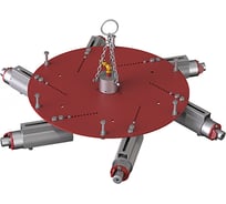 Трамбовка пневматическая AntalyaMakina для бокового уплотнения футеровки 6-ти головочная BLG-006 (D=1400-2000 мм) BLG-006-1400-2000