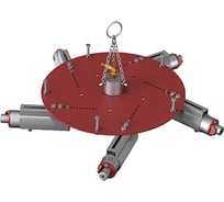 Трамбовка пневматическая AntalyaMakina для бокового уплотнения футеровки 5-ти головочная BLG-005 (D=1200-1800 мм) BLG-005-1200-1800