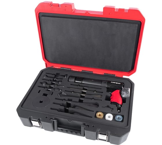 Пневмомолоток с набором зубил и насадок ARNEZI 21пр. R7506162 1