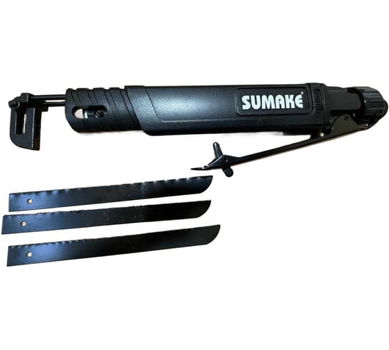 Пневматическая сабельная пила с лезвиями SUMAKE 14, 18 и 24 зуба (с виброгашением) ST-66008