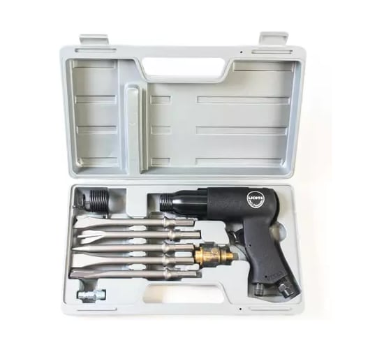 Молоток пневматический Licota в комплекте с зубилами в кейсе 10 предметов PAH-20002HK 1