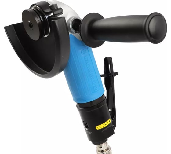Пневматическая углошлифовальная машинка GARWIN (УШМ) c рычажным включателем, 125 мм, 12000 об/мин., 1,2 л.с., промышленная 803017-12-10