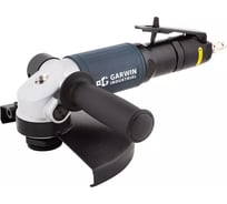 Пневматическая углошлифовальная машинка GARWIN (УШМ) c рычажным включателем, 180 мм, 7600 об/мин., 1,8 л.с., промышленная 803017-18-10