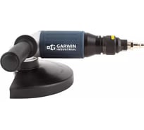 Пневматическая углошлифовальная машинка Garwin (УШМ) c поворотным включателем, 180 мм, 7600 об/мин., 1,8 л.с., промышленная 803017-18-20