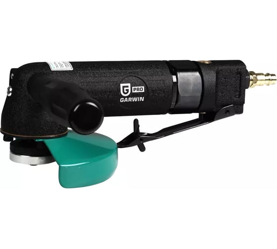 Пневматическая углошлифовальная машинка Garwin (УШМ) c рычажным включателем, 125 мм, 11000 об/мин, 450 Вт, профессиональная 803017-12-4
