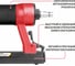 Степлер пневматический P.I.T. (90-120 PSI, 33,9л/мин, магазин 140шт, скобы 6-16мм), PNA16-A 3