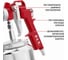 Краскопульт пневматический P.I.T. (50PSI, сопло 1,5мм, бак 1л, краска260мл/мин, 190л/мин), PSG1000-A1 6