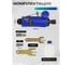 Пневмозачистная машинка с прорезиненной рукояткой Rockforce RF-RP7314(50369) 2