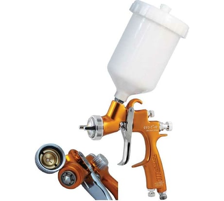 Окрасочный пистолет с верхним пластиковым бачком RADEX Star EVO-T-4F-135G