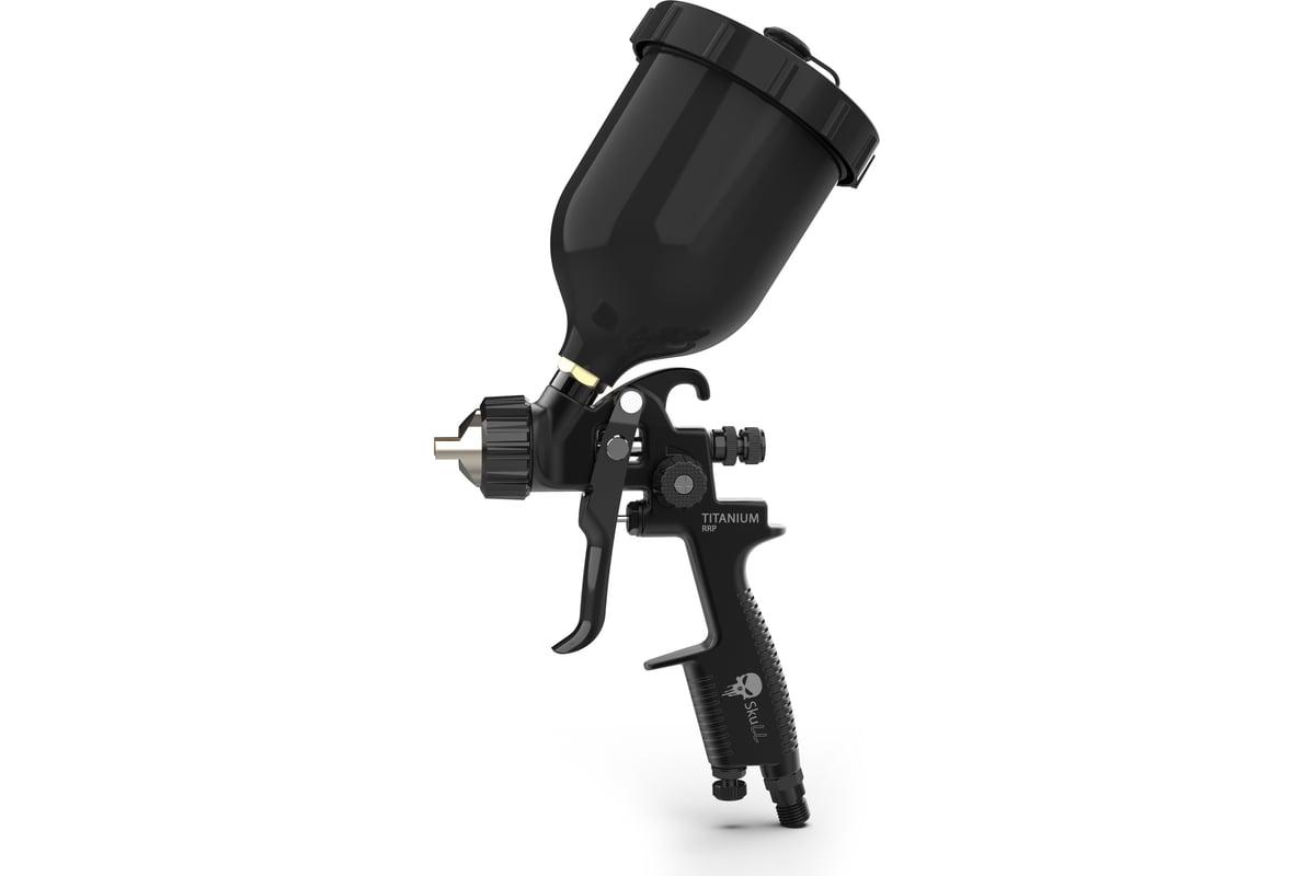 Краскопульт RADEX SKULL TITANIUM Spray gun HVLP 20113 - выгодная цена,  отзывы, характеристики, 2 видео, фото - купить в Москве и РФ