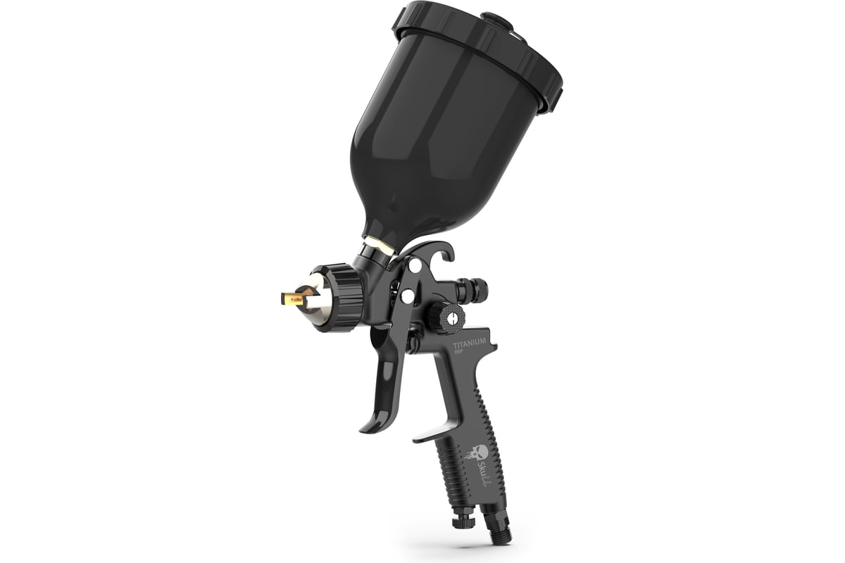 Краскопульт RADEX SKULL TITANIUM Spray gun HVLP 20113 - выгодная цена,  отзывы, характеристики, 2 видео, фото - купить в Москве и РФ