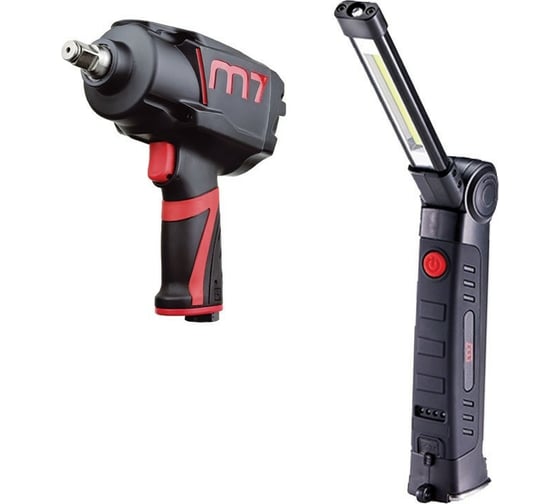 Пневматический ударный гайковерт MIGHTY SEVEN 1/2", 1088 Нм, фонарь PNC-4299Q
