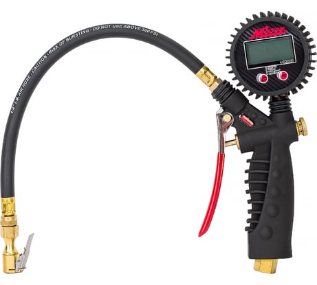 Пистолет для подкачки шин высокого давления с манометром HQ-mech 60 мм, 0-18 bar, точность 0,1 УТ000002219