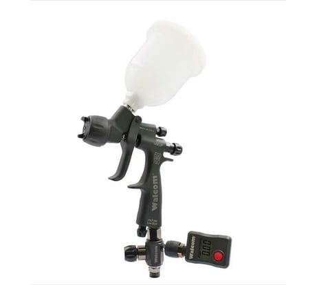 Миникраскопульт WALCOM EGO CARBONIO НVLP 1.0, 2 верхних бачка, пластик, 0.075 и 0.18 л 713010