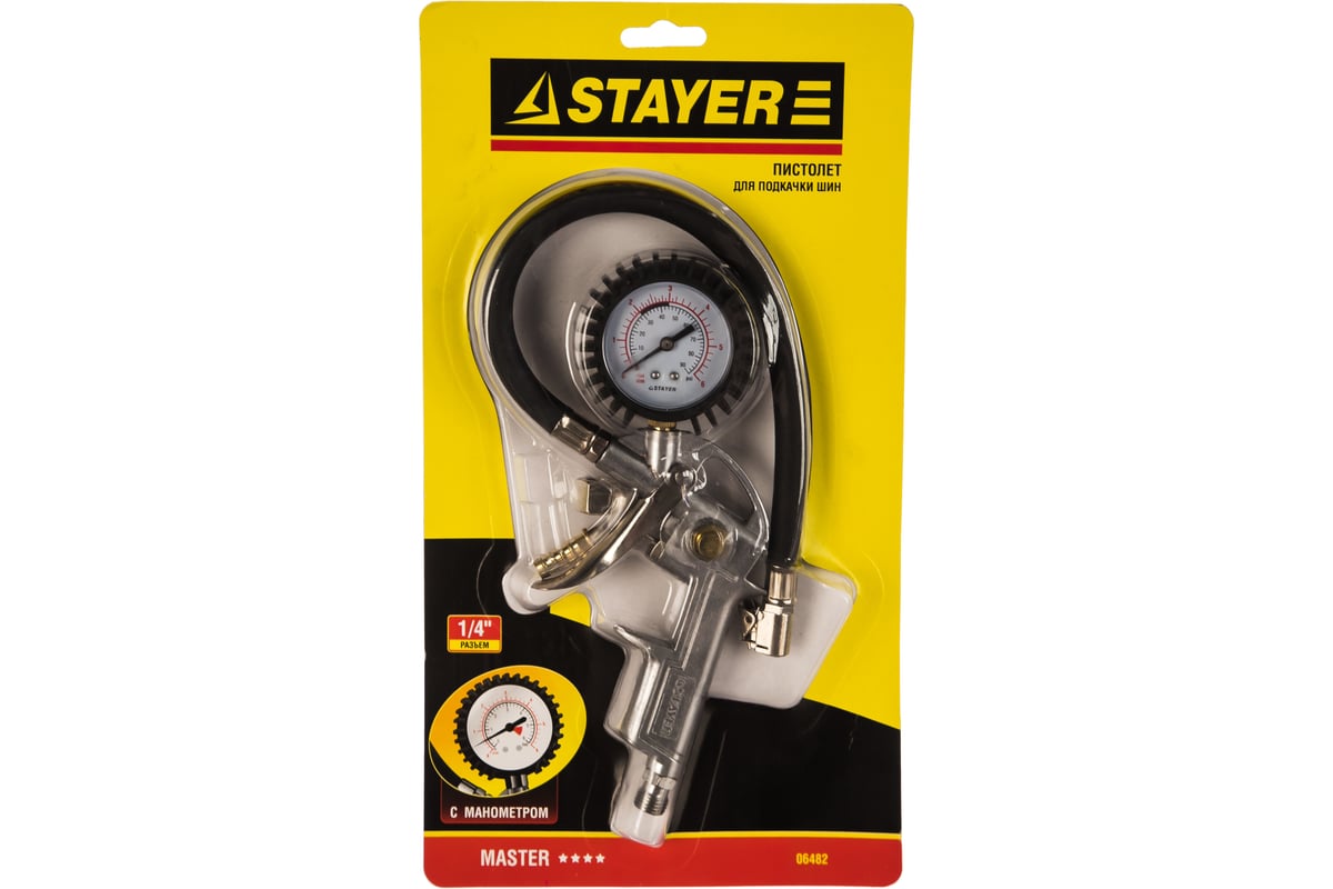 Пистолет для подкачки шин STAYER MASTER 06482