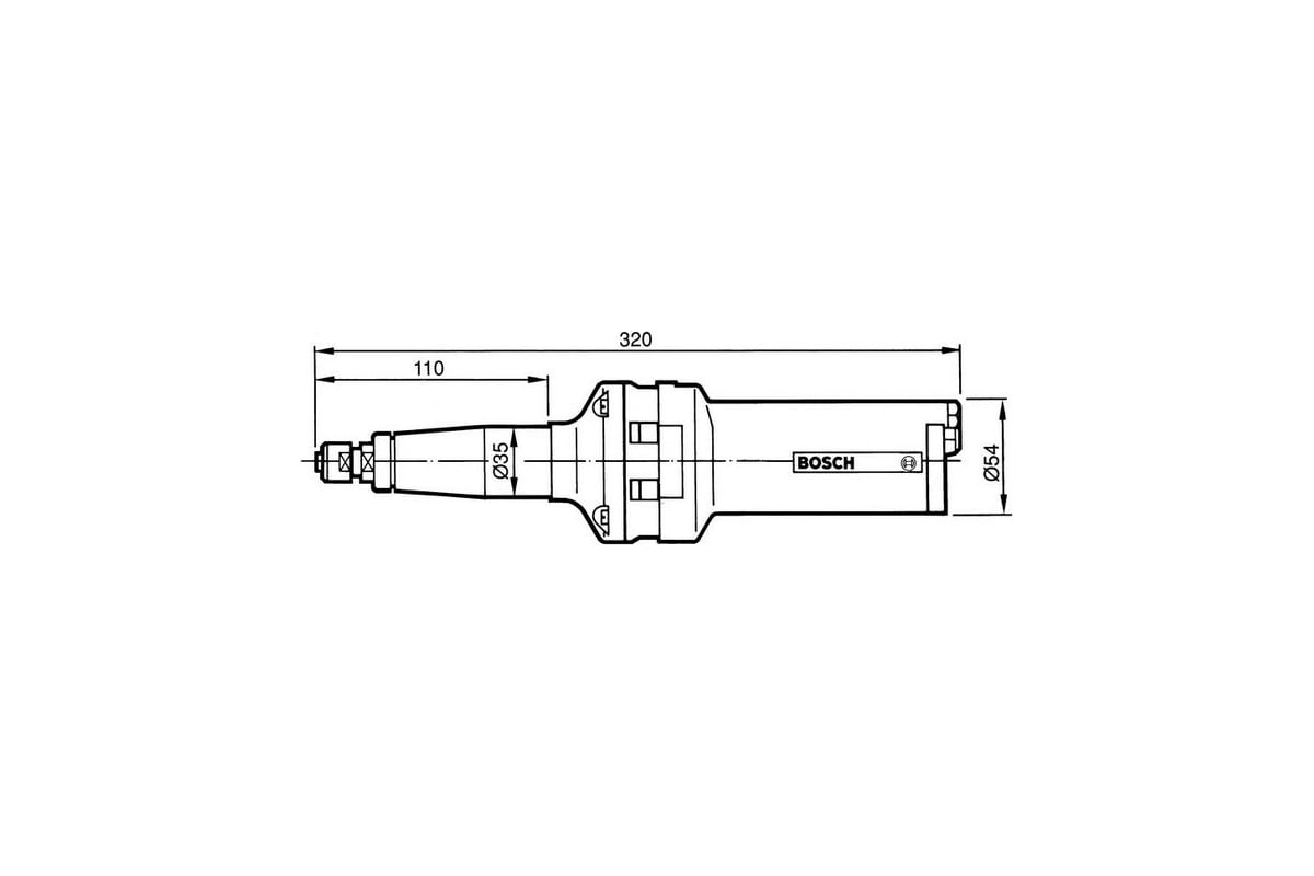 Пневматическая прямошлифовальная машина Bosch 0.607.252.103 - выгодная  цена, отзывы, характеристики, фото - купить в Москве и РФ