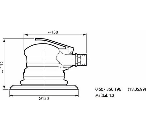 Пневматическая эксцентриковая шлифмашина Bosch 0.607.350.198